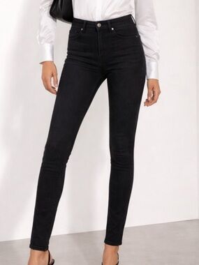 Frame denim le one skinny black stretchy jeans pants size 23-28
